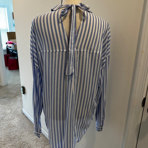 Sanctuary Tie Back Boyfriend Top, NWT, Sz XSmall - Picture 2 of 6